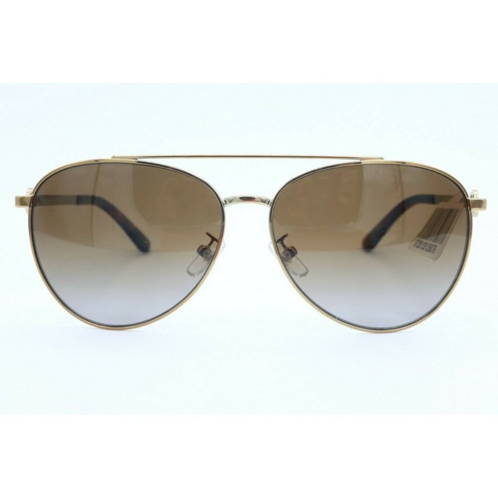 Tory Burch TY 6074 3279T5 Gold Aviator Sunglasses Brown Polarized Lenses 58mm - Picture 2 of 7